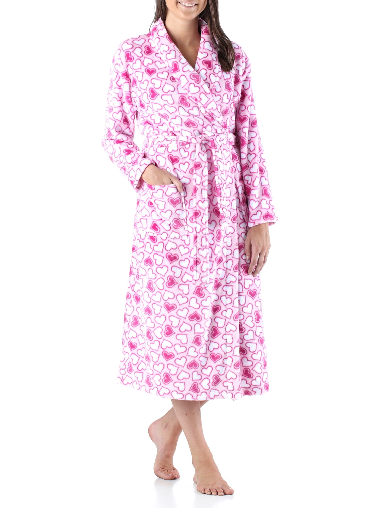 PajamaMania Women s Fleece Robe Walmart pajamamania-women-s-fleece-robe-walmart