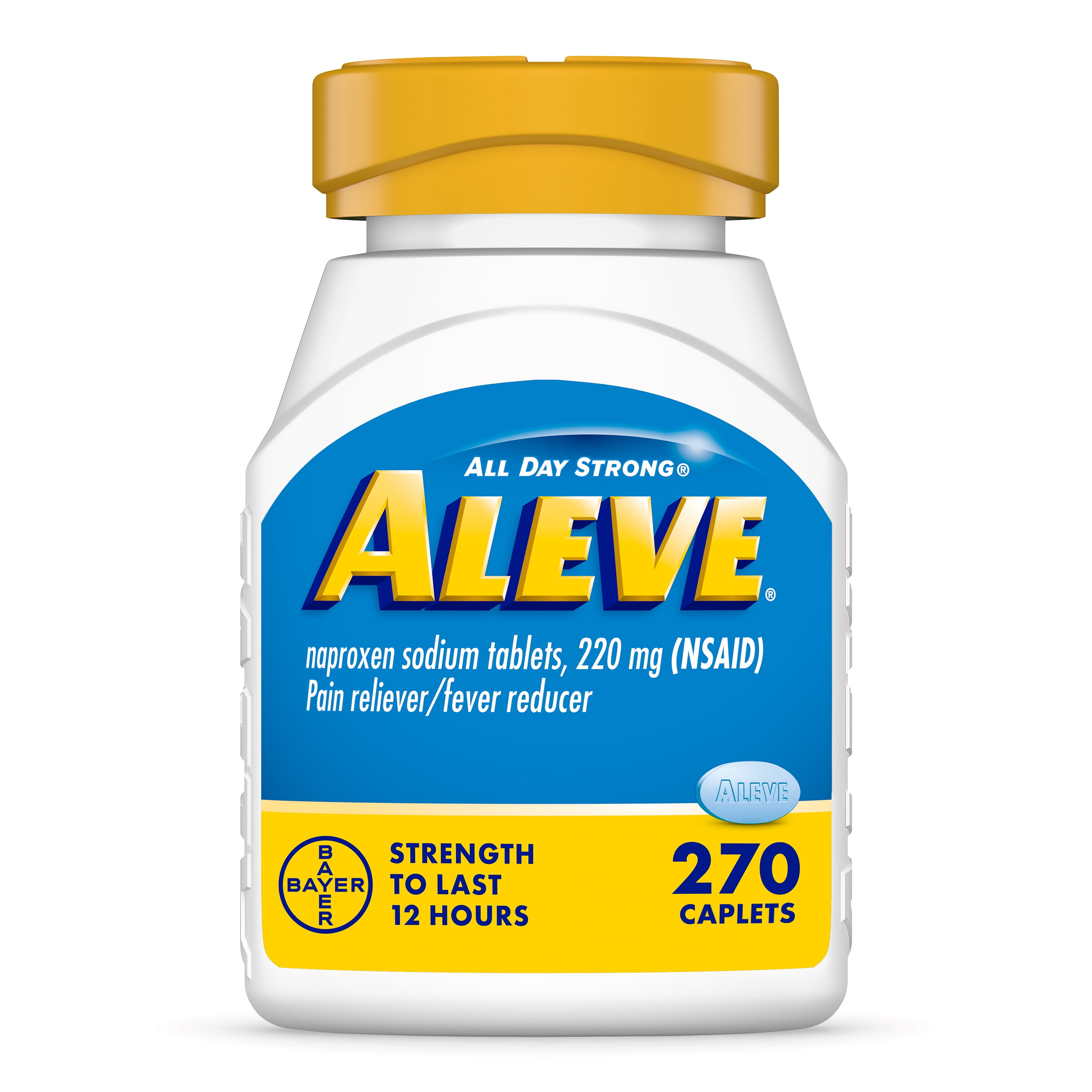 Aleve Pain Reliever/Fever Reducer Naproxen Sodium Caplets ‐ 270 Count