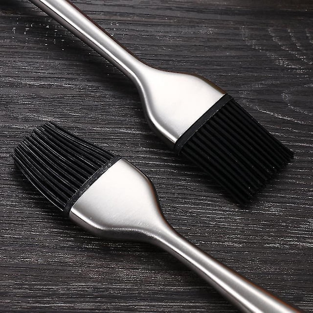 Gum Oil Brush Bbq Brush (silver Black) (1pcs)