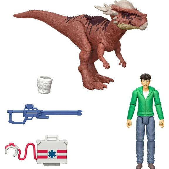 Jurassic World Epic Evolution Kenji & Stygimoloch Action Figure 2-Pack