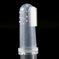 thumbnail image 1 of Suministros de limpieza bucal, cepillo de dientes de silicona suave para dedos, cepillo de dientes suave para dedos, acabado de lujo, 1 of 11