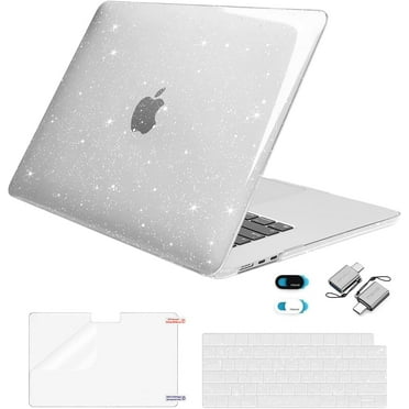 MOSISO Compatible with MacBook Air 15 inch Case 2023 Release A2941 M2 Chip, Sparkly Glitter Hard Shell