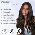 thumbnail image 6 of Creamily 22 Inch Long Brown Wavy Synthetic Wig for Women – Natural Hairline, Breathable Cap, Daily Wear, 6 of 11
