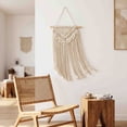 thumbnail image 7 of Macrame Wall Hanging Tapestry, Handwoven Cotton Rope Boho Fringe Wall Decor, 5 Assorted Patterns for Bedroom Living Room Wedding, 7 of 7