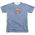 thumbnail image 1 of Superman - Repeat Over Distressed - Short Sleeve Shirt - XX-Large, 1 of 2