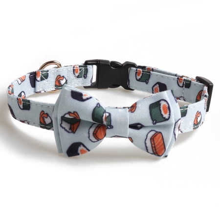 Unique style paw pet soft cozy bow tie dog collar