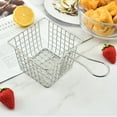 thumbnail image 4 of Commercial Deep Fryers & Accessories Stainless Steel Frying Basket, Snack Basket, French Fries Frying Basket, Chicken Fry Frying Basket, Filter, Oil Drying, Restaurant Decoration Basket, 4 of 9