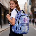 thumbnail image 3 of Yspwyqan School Backpack for Teens Girls, Galaxy Axolotl 17 Inch Lightweight Laptop Backpack, Fits 15.6 Laptop, Multiple Pockets for High School Back to School Gifts, 3 of 7