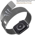 thumbnail image 2 of [2 PACK] Metal Stainless Steel Bands Compatible with Apple Watch Bands 41mm 40mm 38mm 42mm 44mm 45mm, Loop Magnetic Milanese Mesh Strap for iWatch Bands Series 8 7 6 5 4 3 2 1 SE Women Men, 2 of 13