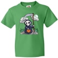 thumbnail image 3 of Inktastic Halloween Trick or Treating Cute Grim Reaper Youth T-Shirt, 3 of 5