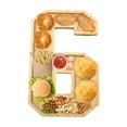 thumbnail image 3 of Zawou Bamboo Charcuterie Board Letters - Larger Serving Trays for Fruit Cheese Platter Vegetable Food Dish Party Snack Baby Shower Decor, 3 of 4