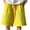 Yellow, variant on Timegard Mens Shorts Plus Size Casual Loose Lightweight Wide Leg Elastic Waist Shorts Summer Fashion
