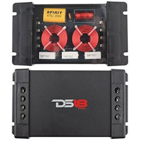 2 Way Crossover - (2) DS18 PRO-CFX Passive 2 Way Car Audio Crossover Two Way Speaker Tweeter 300W