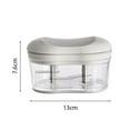 thumbnail image 2 of Mini Food Chopper Manual Garlic Mincer Onion Vegetable Chopper Easy to Clean Hand Push Garlic Cutter Portable Small Food Processor for Chili Peppers Fruits Household Kitchen Tool, 2 of 6