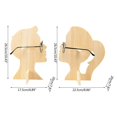 thumbnail image 3 of Wooden Glasses Display Shelf Wood Sunglasses Bracket Cabinet Woman Man, 3 of 4