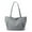 Grey, variant on Women Tote Bag Canvas Casual Top Handle Satchel Large Capacity Handbag with Zipper for Work Travel Shopping