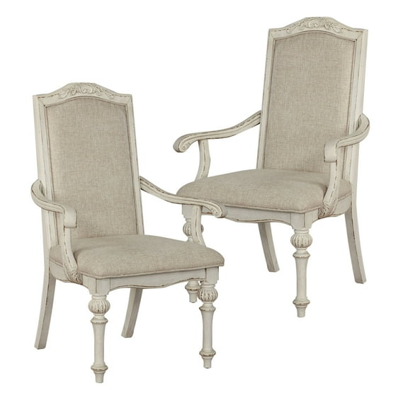 William'S Home Furnishing Antique White Arcadia Side Chair