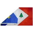 thumbnail image 2 of New England Acadian Flag 3x5 ft Acadia Acadiana Gold Star Pine Tree French, 2 of 4