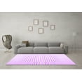 thumbnail image 3 of Ahgly Company Indoor Rectangle Solid Purple Modern Area Rugs, 5' x 7', 3 of 4