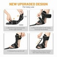 thumbnail image 5 of Plantar Fasciitis Night Splint: Adjustable Brace with Arch Support | Dorsal Night Splint for Women Men | Dual Effective Relief Achilles Tendonitis Foot Drop Heel Pain【 Black-Gray 】, 5 of 5