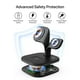 thumbnail image 5 of EXW Wireless Charging Station for Magsafe Charger,Charging Station for Multiple Devices,Wireless Charger for iPhone 16/15/14/13/12 Series,Apple Watch Series 1-9,AirPods with LED and Adapter (Black), 5 of 5