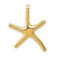 thumbnail image 5 of 14k Yellow Gold Starfish Chain Slide Charm Pendant, 5 of 7