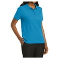 thumbnail image 4 of Mafoose Women's Comfortable Silk Touch Polo Golf Shirt Short Sleeve Turquoise S, 4 of 7