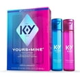 thumbnail image 3 of (6 pack) K-Y Yours + Mine Lube, Personal Lubricant, Glycerin-Based Formula (Him), Water-Based Formula (Her), Safe to Use with Toys, For Men, Women and Couples, 3 FL OZ (2 x 1.5 FL OZ), 3 of 9