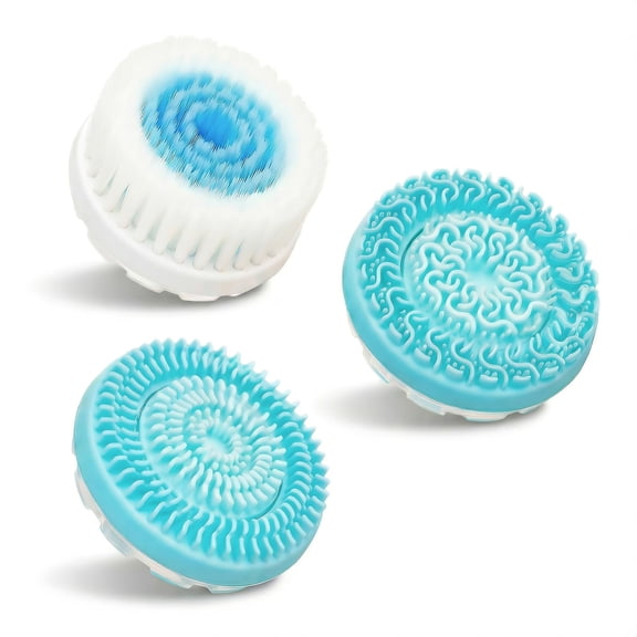 Replacement Facial Cleansing Brush Heads, Compatible with Yevsinbay Face Brush, Exfoliating Silicone Bristles