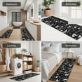thumbnail image 5 of Black Gothic Moon Card Moth Pattern Kitchen Rugs Sets Of 3,Kitchen Runner Rugs Non Skid Washable,Decorative Kitchen Floor Mats for Kitchen,Sink,Laundry,17"x30"+ 17"x47" + 17"x59", 5 of 6