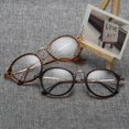 thumbnail image 3 of Gafas retro de metal anti-luz azul gafas coreanas retro transparentes con montura redonda y marco de bloqueo, 3 of 5