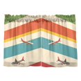 thumbnail image 7 of Yayeee Kitchen Curtains Tier Pair Light Filtering 27"x24" Rod Pocket Short Cafe Window Panel, Colorful Plane, 7 of 7
