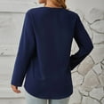 thumbnail image 4 of Yuzhih Women's Long Sleeve Tops V Neck Button up Business Office Blouse 2024 Fashion Formal Shirts, 4 of 4