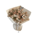 thumbnail image 4 of Nvzi gifts, flowers, gift box packaging paper, vintage two tone texture hand torn paper, flower packaging paper (dark green), 4 of 5