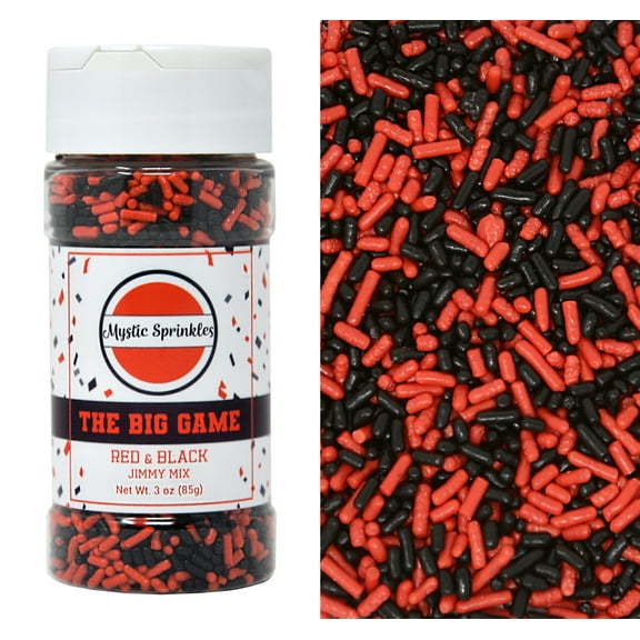 Mystic Sprinkles The Big Game: Red & Black Jimmy Mix 3 oz Bottle