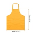 thumbnail image 2 of Unique Bargains 2pack Kitchen Cooking Aprons Polyester Art Aprons Pottery Apron Waterproof Artist Painting Apron Yellow, 2 of 5