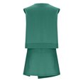 thumbnail image 5 of CHUMUD Cotton Two Piece Sets for Women Summer Outfits Sleeveless Crew Neck Tank Top Shorts Skorts Casual Set Lounge, 5 of 9