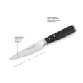 thumbnail image 4 of Kitchenaid Gourmet Forged Tripe-Rivet Paring Knife with Blade Cover, 3.5-inch, Black, 4 of 12