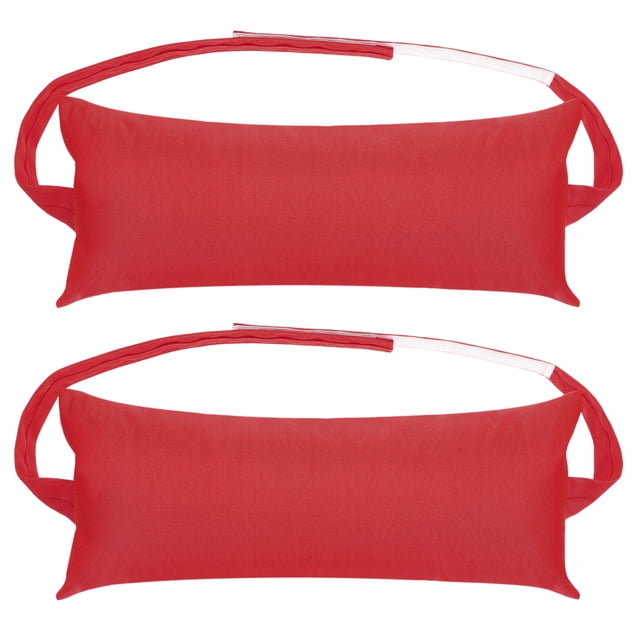 Uxcell Almohadas de Chaise al Aire Libre, Resistente al Agua con Correa Elástica Ajustable para Silla, Paquete de 2 Rojas