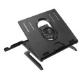 thumbnail image 3 of Laptop Cooling Stand, Z Shaped 9 Levels Viewing Angle Adjustment Laptop Stand Foldable Portable  For 10 To 17in Laptop, 3 of 8