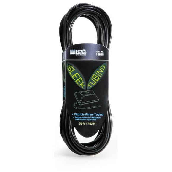 Lee's Sleek Airline Tubing, 25-Foot, Black