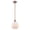 Antique Copper / Matte White, variant on Innovations Lighting 516-1S Athens Athens 8" Wide Mini Pendant - Bronze