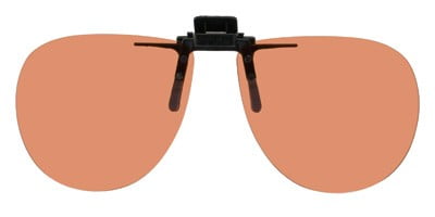 58mm Wide X 52mm High 134mm Wide Polarized Clip-on Flip-up Copper SunGlasses