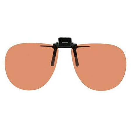 Polarized Clip-on Flip-up Copper Enhancing Driving Glasses - 58mm Wide X 52mm High (134mm Wide)