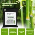 thumbnail image 4 of Yajisi Activated Bamboo Charcoal Air Purifying Bag, Odor Eliminator & Deodorizer for Car, Closet, Bathroom, and Pet Areas, Eco-Friendly Purifier, 7.58 oz / 215g, Mint Scent (Black), 4 of 9
