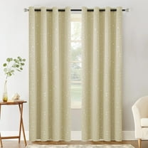JVBTVB Blackout Curtains for Bedroom Living Room - Thermal Insulated, Sunscreen, Elegant Design with Grommet Top