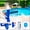 6-Set B, variant on Small Pool Chlorine Floater,Small Chlorine Floater,Pool Brush Head+Mesh Bag+Fitting+Filter Bag Cartridge+5 Sections Hand Grip Lever+Dispenser(6-Set A 5*5in)from ANMUYUM