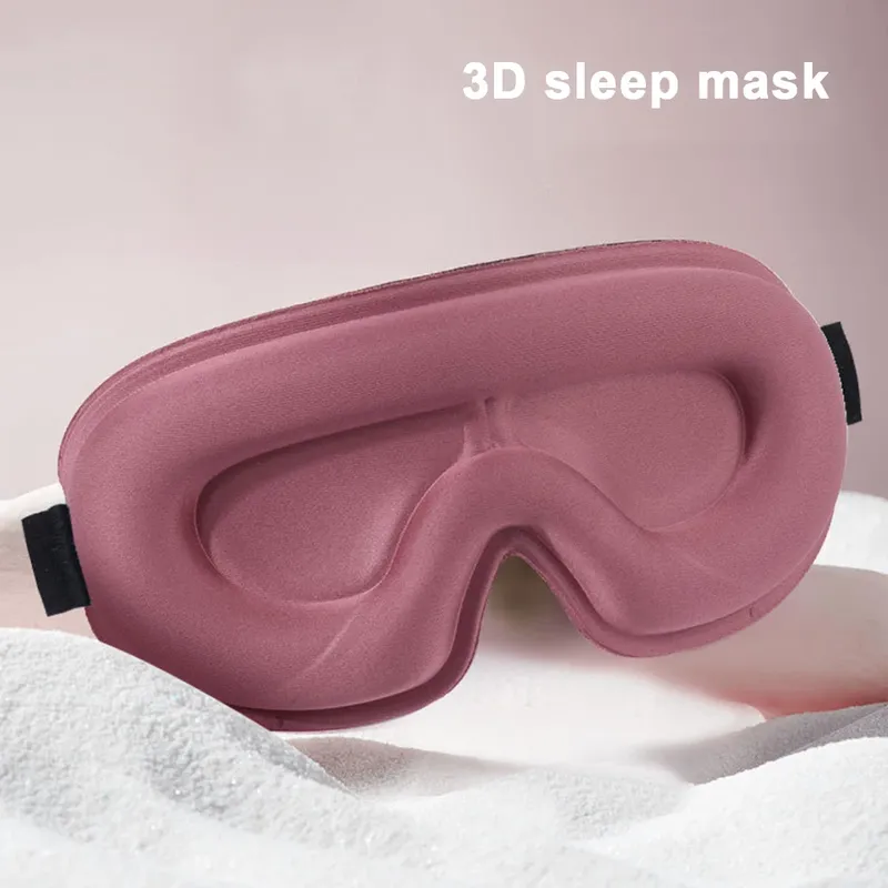 Blackout Eye Mask 3D Deep Contoured Sleep Mask Lash Extensions No Pressure Blindfold Sleeping Eye Mask Women Men Side Sleepers