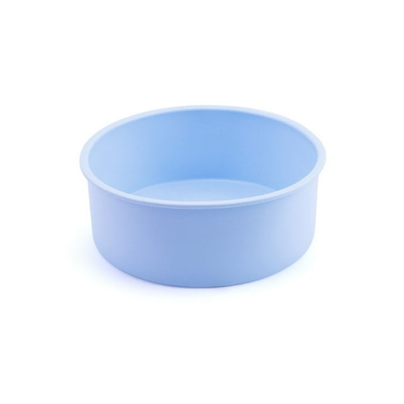 Nvzi Silicone Round Cake Pans, 6 Inch Non-Stick Cake Mold Baking Tins for Cake Pancakes,Blue