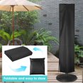 thumbnail image 3 of Waterproof Oxford Cloth Outdoor Sunshade Umbrella Cover Parasol Cover Patio Umbrella Covers Windproof Anti-UV for Garden Outdoor (240X57X57CM Black), 3 of 7